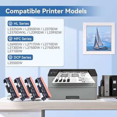 MYTONER Compatible Toner Cartridge Replacement for Brother TN760 TN-760 TN730/760 TN-730 High Yield MFC-L2690DW 2717DW MFC-L2750DW HL-L2350DW MFC-L2710DW HL-L2395DW Printer Black, 4Pack - Image 2
