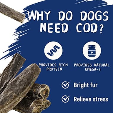 PAWUP Dog Treats, Cod Skins Dog Treat with Taurine, One-Ingredient Grain-Free Chew Fish Skin Rolls Rich in Omega3, 8 oz - Image 7