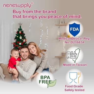 Nenesupply 17mm 2 pc Flanges Compatible with Spectra S2 S1 9 Plus Synergy Gold Breastpump Replacement to Spectra Pump Parts Flange Accessories Wide Mouth Work with Valve Backflow Protector Bottle - Image 9