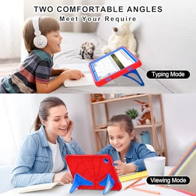 Auizotl Case for Galaxy Tab A9 Plus Case Samsung Galaxy Tab A9 Plus 11 Kids Samsung Tablet with Screen Protector Stand Thickned Cornor Impact Protection Tab A9+ 11 Inch Cover, Red Blue - Image 4