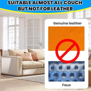 Petslucent Cat Scratch Furniture Protector: Cat Anti Scratch Tape - Door Protector from Dog Scratching - Clear Training Self Adhesive Tape for Carpet, Sofa, Couch, Door (197in x 7.9in) - Image 6