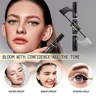 QUEWEL Lash Clusters Bond & Seal - Black Lash Glue for DIY Eyelash Extensions, Strong Hold & Waterproof - Image 7