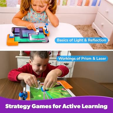 PlayShifu Tacto Laser (Kit + App) : AR Laser Based Educational Birthday Gifts for 4-8 Year Olds | Interactive Science Kit for Kids | Brain Games, STEM Learning | 200+ Puzzles (Device Not Included) - Image 3