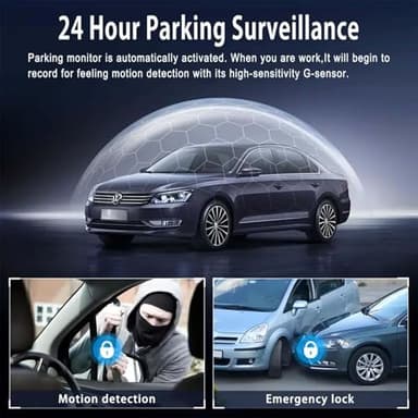 Sakerplus Full View Car Dashcam System,360° 4 Channel Dash,1080P Full HD Recording, Infrared Night Vision, 64GB SD Card, G-Sensor, Loop Recording, Plug-in Power for Taxi, Fleet,Family Vehicles (128G) - Image 8
