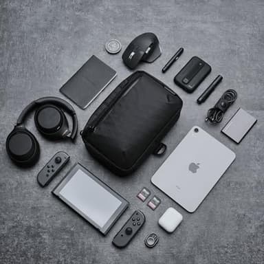 ALPAKA Elements Tech Case Max X-Pac VX21 - Keeps You Clutter-Free - Transforms into Sling Bag with Adjustable Strap, Weatherproof Fabric fits iPad Mini Series, Black - Image 5