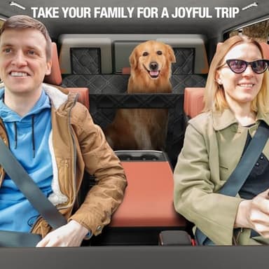 Surfcabin Truck Back Seat Extender for Dogs – Waterproof Full Size Pickup Pet Seat Cover with Door Protection, Hard Bottom Holds 420 lbs Dog Hammock for F150, RAM 1500 & More - Image 7