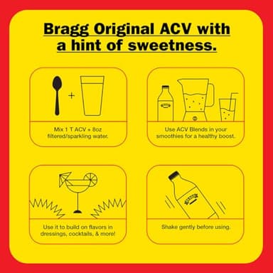 Bragg Organic Apple Cider Vinegar Cranberry Apple Blend with the Mother - 16 fl oz - Raw and Unfiltered - Image 6