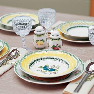 Villeroy & Boch French Garden Fleurence Pickle Dish/Gravy Stand, 9.5 in, Premium Porcelain, White/Multicolored - Image 5