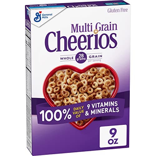 Multi Grain Cheerios, Heart Healthy Breakfast Cereal, Gluten Free, 9 oz - Image 1