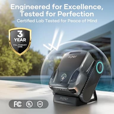 Aiper Scuba X1 Pro Max All-in-One Pool Cleaning Robot & Pool Skimmer, 8500 GPH Power, Smart Adaptive Path, Pool Mapping, Double Filtration, Smart Surface Parking, Pool Vacuum for All Inground Pools - Image 8