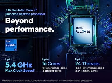 Intel Core i7-13700K Gaming Desktop Processor 16 cores (8 P-cores + 8 E-cores) with Integrated Graphics - Unlocked - Image 2