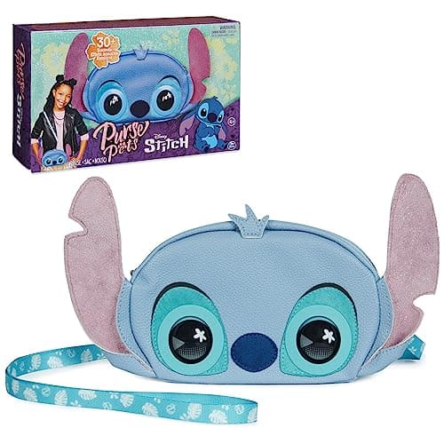Purse Pets, Disney Stitch Officially Licensed Interactive Pet Toy & Kids Purse, 30+ Sounds & Reactions, Girls Crossbody Bag, Trendy Tween Gifts - Image 1