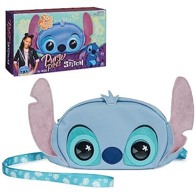 Purse Pets, Disney Stitch Officially Licensed Interactive Pet Toy & Kids Purse, 30+ Sounds & Reactions, Girls Crossbody Bag, Trendy Tween Gifts - Image 1