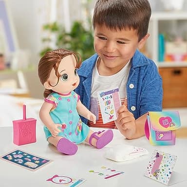 Baby Alive Time for School Baby Doll Set, 12 Inch, Back to School Toys for Girls & Boys, Brown Hair, Preschool Gifts for Kids, Ages 3+ (Amazon Exclusive) - Image 2