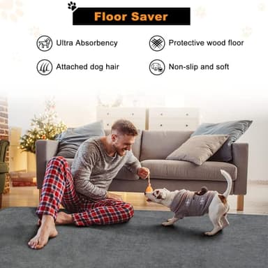 Washable Pee Pads for Dogs, 48x60 Reusable Whelping Pads, Absorb Dog Mats Non-Slip Puppy Training Pads for Whelping, Potty, Training, Playpen, Crate - Image 6