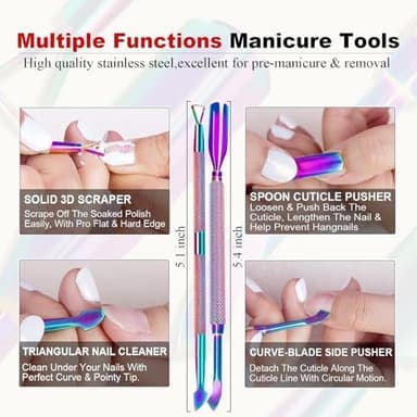 Gel Nail Polish Remover,Gel Remover for Nails No Need to Soak or Wrap, Quickly Remove Nail Polish in 2-5 Minutes, Professional Nail Remover Kit - Image 6