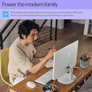 HP All-in-One Desktop Computer 2025 Premium, 21.5" FHD Display, Dual-Core Intel Processor, 16GB RAM, 756GB Storage (256GB SSD + 500GB Ext), Webcam, Win 11 Pro, Lifetime Office 2024 +HubxcelAccessory - Image 8
