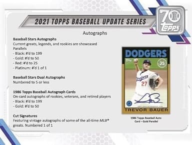 2021 Topps Update Baseball Hanger Box (67 Cards Per Box) - Image 8