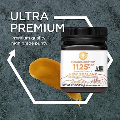 Manuka Doctor - MGO 1125+ Manuka Honey Monofloral, 100% Pure New Zealand Honey. Certified. Guaranteed. Raw. Non-GMO (8.75 oz) - Image 6