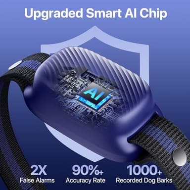 Dog Bark Collar for Large Medium Dogs,Automatic Barking Collar with 3 Training Mode,Rechargeable Anti Bark Collar with 8 Adjustable Sensitivity (Blue) - Image 3