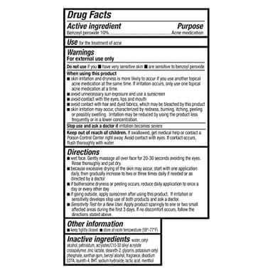Amazon Basics Acne Cleanser Face Wash - Daily Control, Maximum Strength 10% Benzoyl Peroxide, 5 Ounce - Image 5