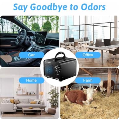 Ozone Generator 68,000mg/h, Commercial Ozone Machine Odor Removal, High Capacity Ozone Machine, Home Ozone Generator for Car, Home, Smoke, Pet, etc (Black) - by TTDMK - Image 3