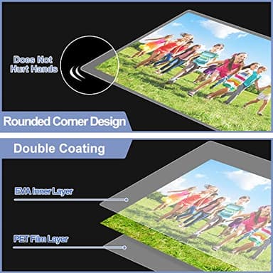 Laminating Sheets, PANDRI 100 Pack Thermal Laminating Pouches Holds 11 x 17 Inch, 5 Mil Plastic Laminator Paper 11.5 x 17.5 Inch, Clear Round Corner - Image 5