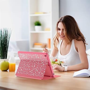 Supveco Case for iPad 9th/8th/7th Generation 10.2 inch (2021/2020/2019 Model) with Pencil Holder, Premium Folio Stand Case with Auto Wake/Sleep,Soft TPU Back Shell Cover for iPad 10.2 Inch-Watermelon - Image 7