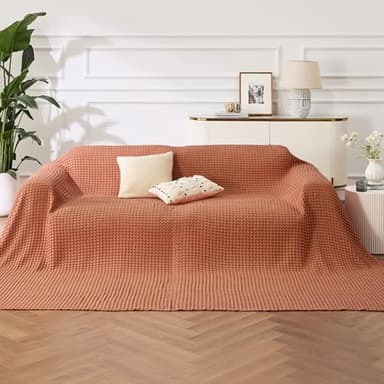 Bedsure Cooling Cotton Waffle Oversized King Blanket - Lightweight Breathable Rayon Derived from Bamboo for Hot Sleepers, Luxury Throws for Bed and Sofa, 120x96 Inches - Image 7