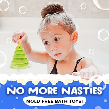 SplashEZ Bath Toys for Kids & Toddlers, Kids Bath Toys for Boys, Mold Free No Hole Sealed, Soft Durable Christmas Play Set Gift, No Mold for Water Tub & Pool, Ages 0-1-3-4-5-6-8 - Image 7