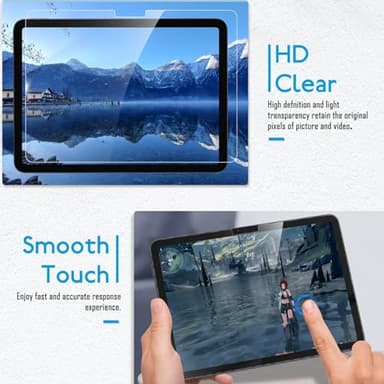 MOBDIK 1 Pack Tempered Glass Screen Protector Compatible with iPad Air 11 inch M3 2025/ M2 2024, Ultra Clear, Anti-Scratch, Case Friendly, EZ Kit - Image 5