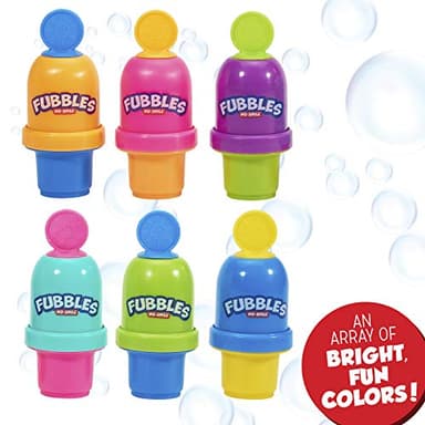 Fubbles Bubbles No-Spill Bubble Tumbler for Babies Toddlers and Kids | Includes 6oz Bubble Solution and Bubble Wand (Tumbler Colors May Vary)(Pack of 3) - Image 3