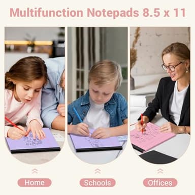 Legal Pads 8.5 x 11 Colored Note Pads, 2 Pack Notepads 8.5 x 11 Lined Paper, Colored Notebook Paper Writing Pads 30 Sheets per Colored Paper Pads 8.5 x 11 for Purple Legal Pads Home Office School - Image 6