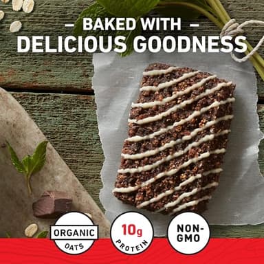 CLIF BAR - Energy Protein Bars - Cool Mint Chocolate with Caffeine - Made with Organic Oats - Energy Bars - Non-GMO - (10 Pack) - Image 5