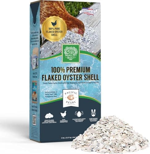 Small Pet Select - 100% Flaked Oyster Shell, Calcium Supplement for Chickens, and Ducks, 5lb - Image 1