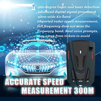 New Driving Aids for Cars with Led Display, Long Range Detection, Mute Memory, City/Highway Mode Detectors, Ideal Gifts for Cars (Black) - Image 5