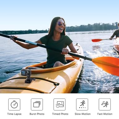 AKASO Brave 7 LE 4K30fps Action Camera with 64GB MicroSDXC U3 Memory Card Accessories Kit Bundle Ultra HD 131FT Waterproof Camera EIS 2.0 WiFi Remote Control Zoom Underwater Camera - Image 7
