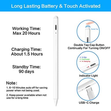 Stylus Pen for Apple iPad Pencil - iPad Pen A16 10th 9th 8th 7th 6th Gen for Apple Pencil 2nd Generation Compatible 2018-2025 iPad Pro M4 11-12.9 Inch iPad Air M2 M3 5th 4th 3rd Mini A17 6th 5th - Image 6