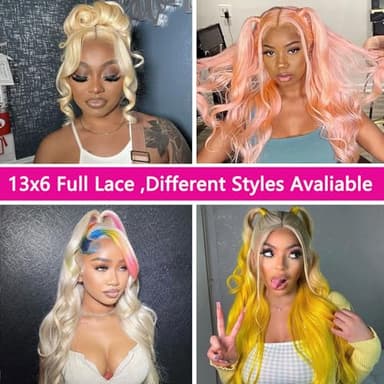 30 Inch 613 Lace Front Wig - Human Hair Body Wave Blonde Wig - 200% Density - Pre Plucked - Glueless With Baby Hair - Image 8