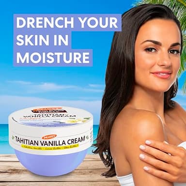 Palmer's Cocoa Butter Formula Body Cream, Moisture Drenching Tahitian Vanilla, 8.8 Oz, 72Hr Hydration with Shea Butter & Vitamin E for Softer Skin, Protects & Soothes Dryness, Dermatologist Approved - Image 3
