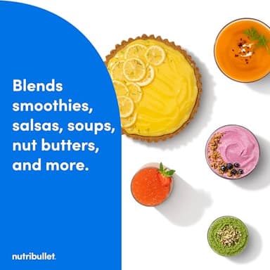 nutribullet® SmartSense Blender Combo, 1400W, 64oz Pitcher, 32oz & 24oz Cups, 5-Speed, Smoothies, Ice and Frozen Fruit, Nut Milk, Soup, Gunmetal Gray, NBF50700 - Image 11
