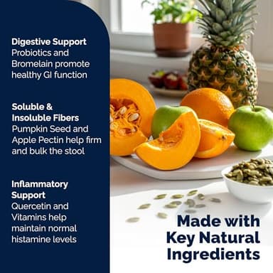 Vetnique Glandex Anal Gland Soft Chew Treats with Pumpkin for Dogs Digestive Enzymes, Probiotics Fiber Supplement for Dogs Boot The Scoot (Peanut Butter Chews, 60 Count) - Image 5