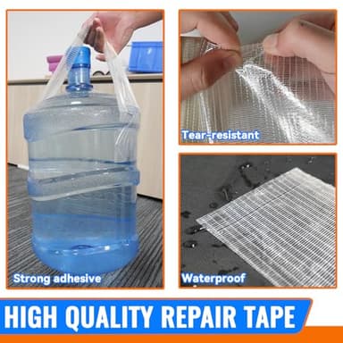 RV Awning Repair Tape for Tarp, Boat Covers Repair Tape,Tent, Sail Tape, Tear Repair Patch Kit, Waterproof, 5 Inch Wide 30FT Long, Reinforced - Image 3