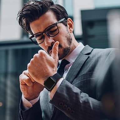 EPULY Compatible with Apple Watch Band 38mm 40mm 41mm 42mm Series 10 11, Stainless Steel Mesh Loop Magnetic Clasp Bands for iWatch Series 9 8 7 6 5 4 SE3 2 Women Men - 42/41/40/38mm Midnight - Image 7