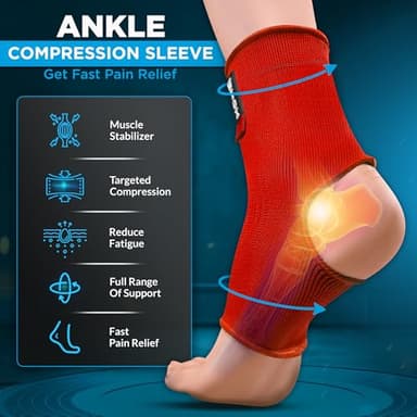 WYOX Women, Men, and Youth - Plantar Fasciitis Brace, Ankle Support Brace for Men, Workout and Sports Ankle, Perfect for Stability and Support in All Activities - Image 2