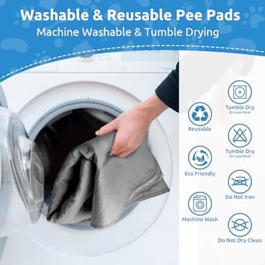 CoolShields Washable Puppy Dog Pee Pad, 82" X102" Extra Large, Waterproof Whelping Training Pet Mat for Playpen, Crate, Potty, Floor, Bed, Sofa and Trunk, Reusable Pee Pads for Dogs, Cats, Bunny - Image 3