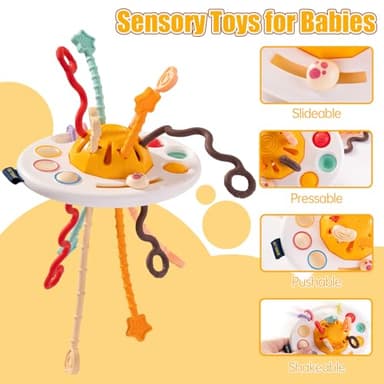 SeventhDuck Montessori Sensory Baby Toys, 26pc Stacking Toy Set for 36+ Months, Soft Building Blocks, BPA-Free, Baby Early Development & Activity Toys - Image 6