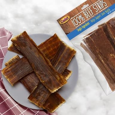 Cadet 100% Beef Strip Long Lasting Chews for Dogs, Single Ingredient Beef Esophagus Dog Treats, Natural High Protein Rawhide Alternative for Small & Large Dogs, 8 Ounce - Image 5