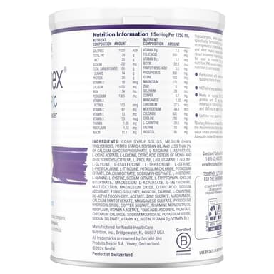 Vivonex Pediatric Elemental Powder, Hypoallergenic Formula for Children Ages 1-13,Tube Feeding or Oral Supplementation, Unflavored, 14.1 oz, Pack of 6 - Image 3