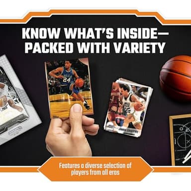 Assorted Basketball Cards 100-Count (1980s to The Present) Plus 2 Memorabilia Cards - Verified Basketball Card Packs from Licensed Manufacturers and Brands – No Two Packs are The Same - Image 5